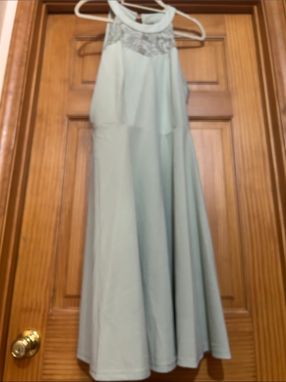 Mint Halter Neck Swing Dress